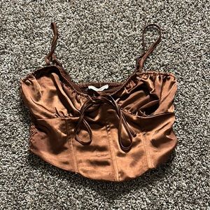 Beautiful copper brown LA hearts top. Size medium. In perfect condition.
